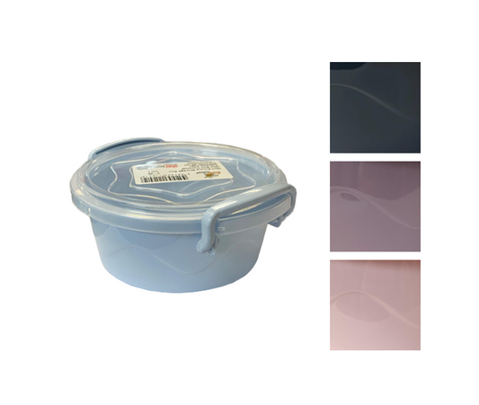 Mini Round Food Storage Container 300ml Assorted Colours AK241