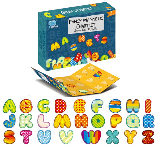 Magnetic Puzzle Colourful Alphabet Letters Fancy Magnetic Chartlet