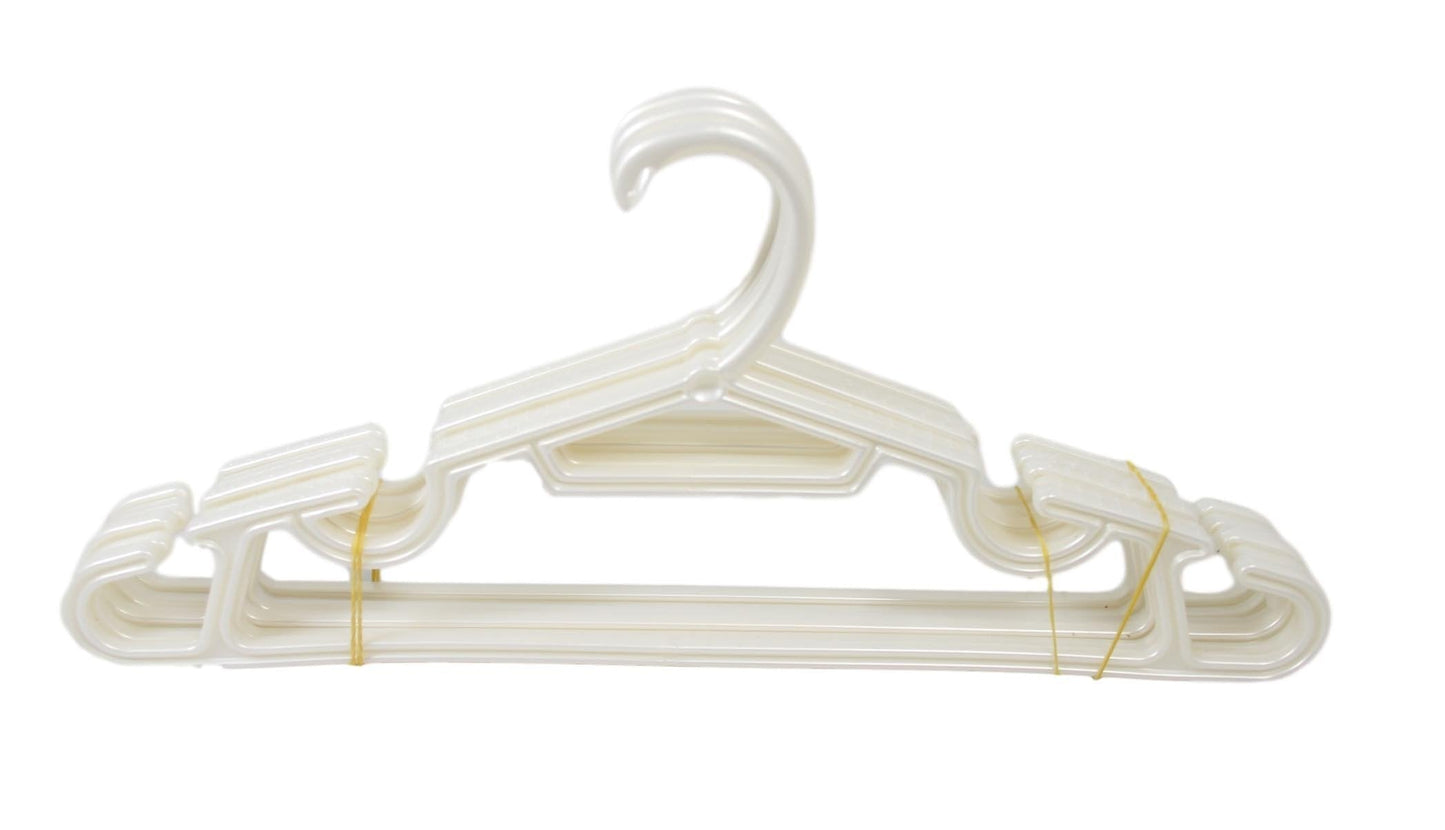 6 Pack Childrens Hangers Fancy Plastic Blue White Red Hangers 30cm ASD133