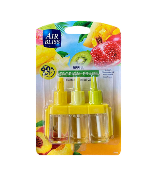 Air Bliss Air Freshener Scented Oil Plug In Refill 20ml - Tropical Fruit (3Volution Compatible)