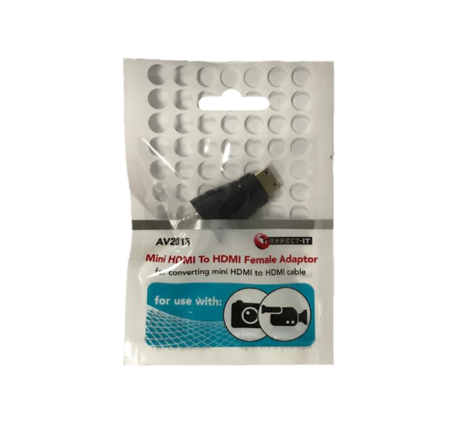 Mini HDMI to HDMI Female Adaptor AV2013