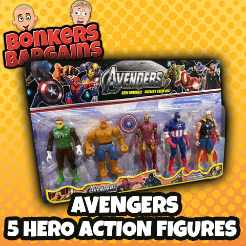 Avengers 5 Hero Action Figure Set