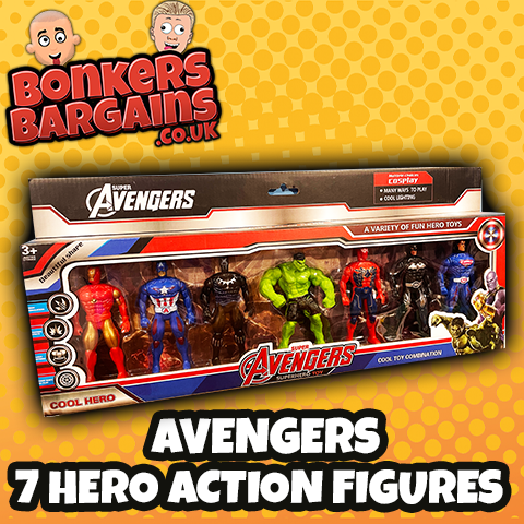 Avengers 7 Hero Action Figure Set