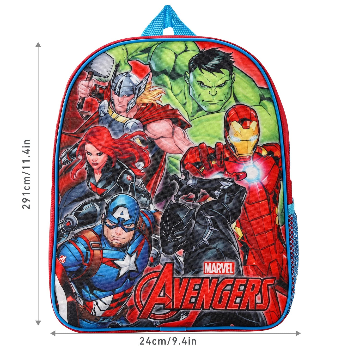 Avengers Style Backpack Kids Premium Standard Rucksack with Zip & Adjustable Straps
