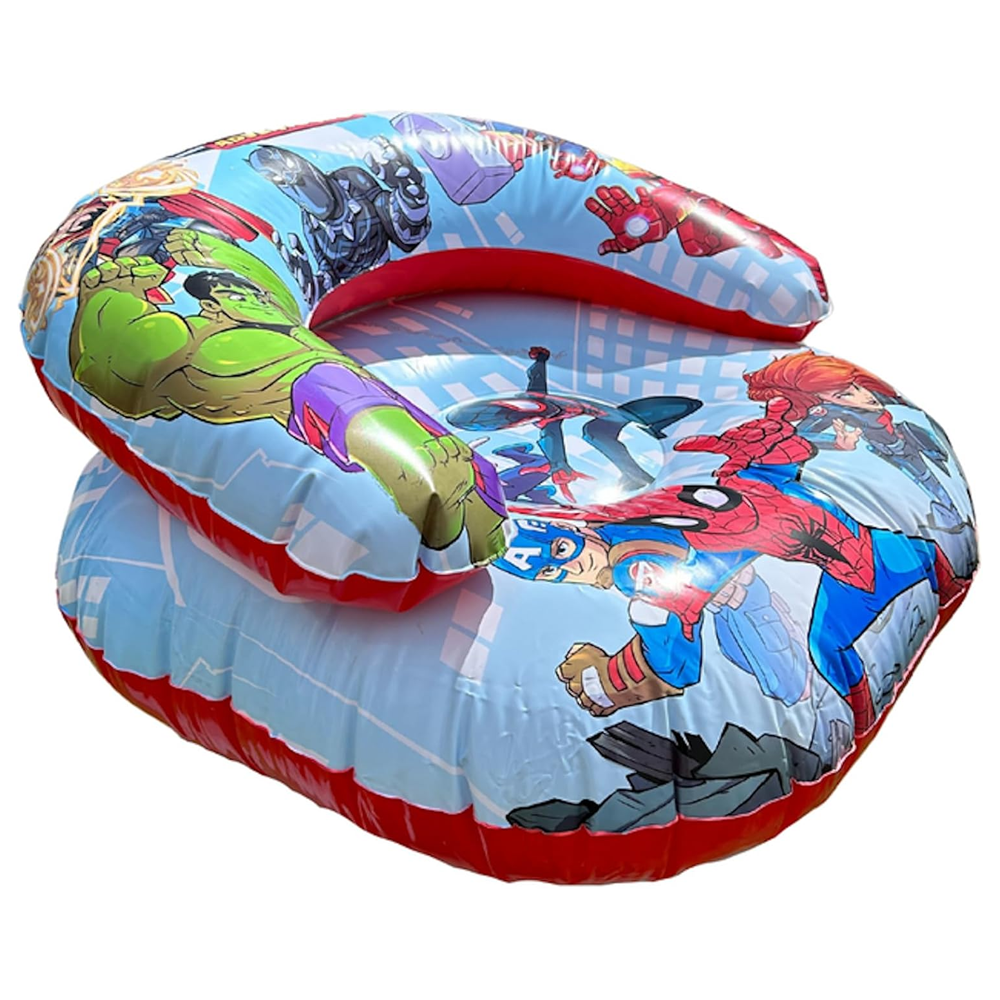 Super Hero Adventures Kids Inflatable Chair 55cm x 55cm x 35cm Portable Seating