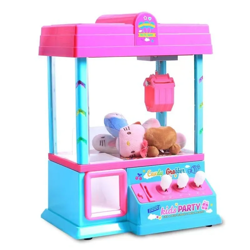 Mini Candy Grabber Claw Machine Pink Vending Arcade Game