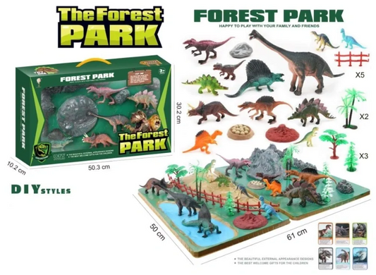 Dinosaur City Pretend Play With 3D City The Forest Park