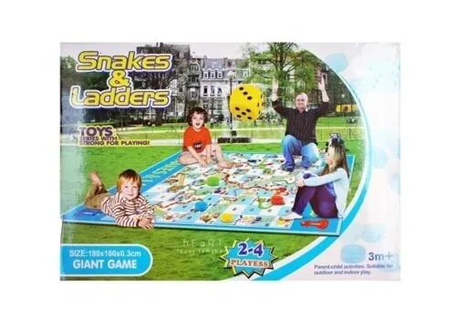 Snakes & Ladders Giant 3m+ 180x160x0.3cm Family Game 1267