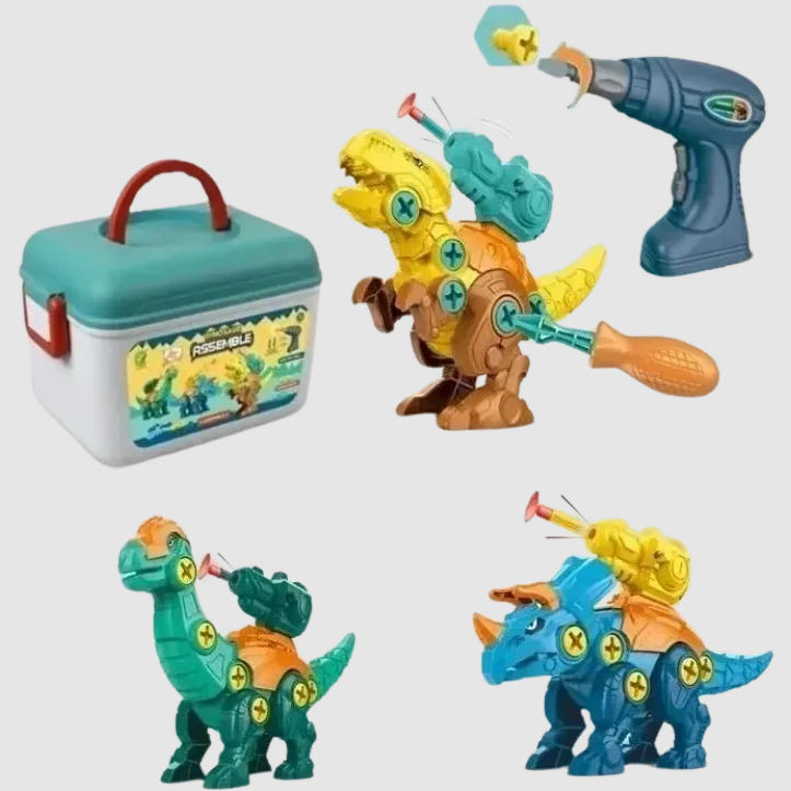 Assemble Dinos With Drill & Screwdriver