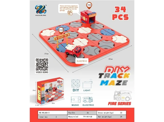 DIY Fire Series DIY Track Maze 34pcs Electric