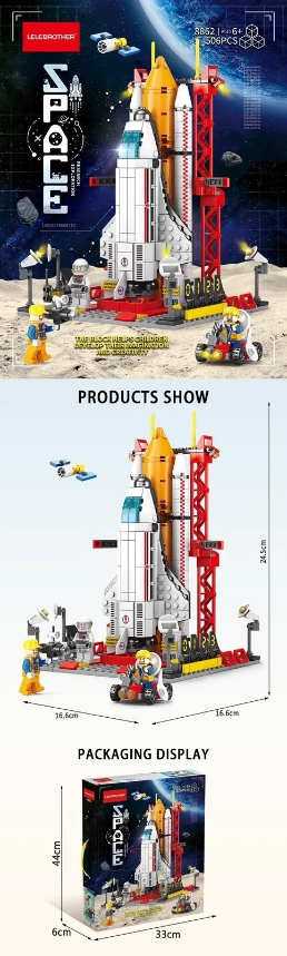 Space Spaceship & Austronaut Blocks 512pcs