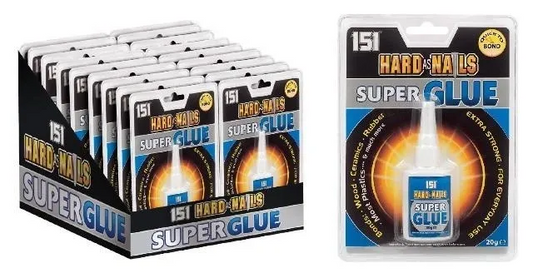 x36 HARD AS NAILS SUPER GLUE 20G