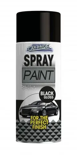 x12 GLOSS BLACK CAR SPRAY PAINT 400ML