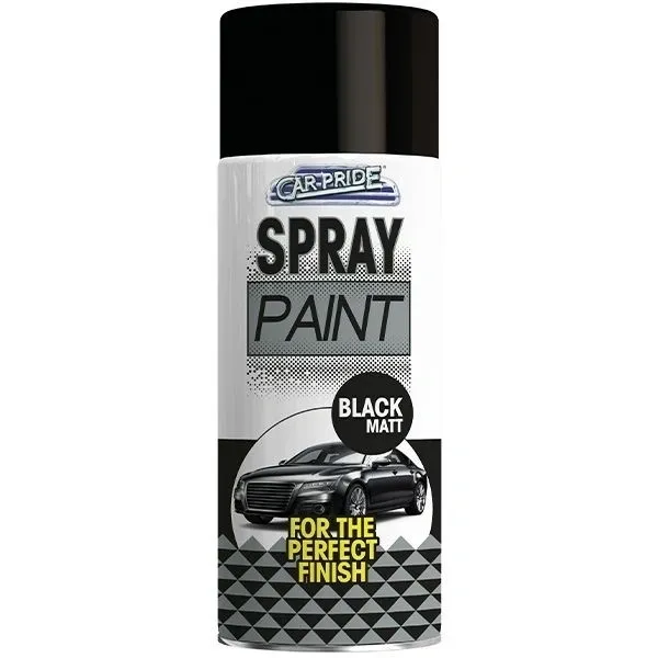 x12 MATT BLACK CAR SPRAY PAINT 400ML