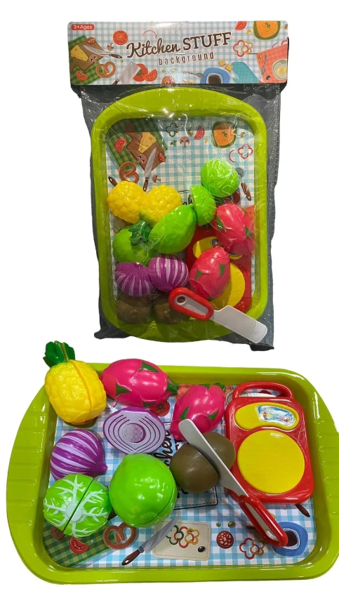Fruit And Veg Chopping Tray Pretend Play Toy