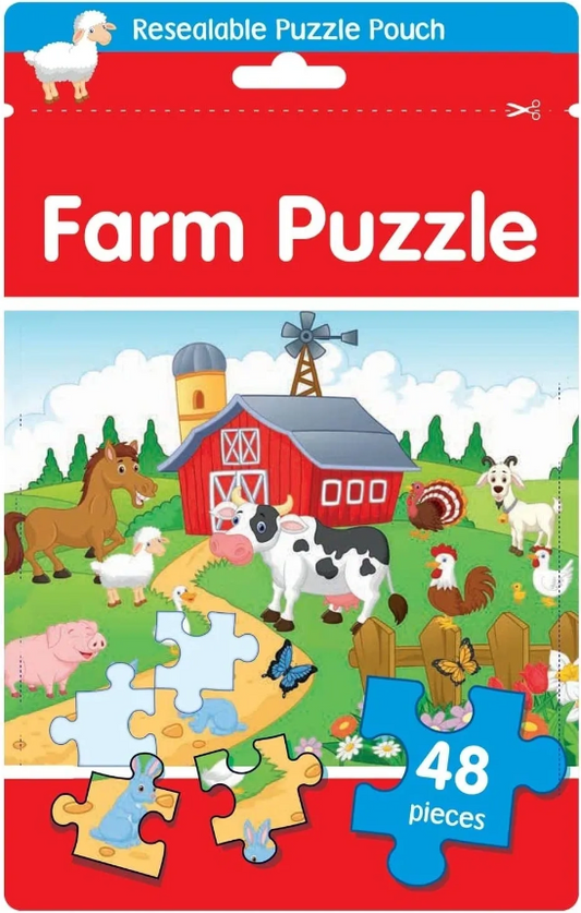 Puzzle in a Bag Farm Yard 48 Piece Jigsaw Puzzle