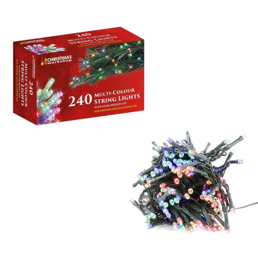 240 Multi Colour LED String Lights