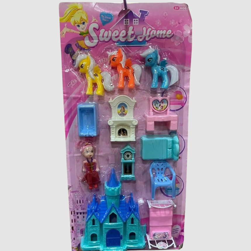 Sweet Home Playset with Unicorns etc