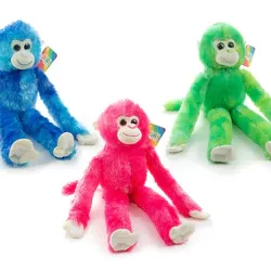 51CM HANGING MONKEY PLUSH - 3 COLOURS ASST