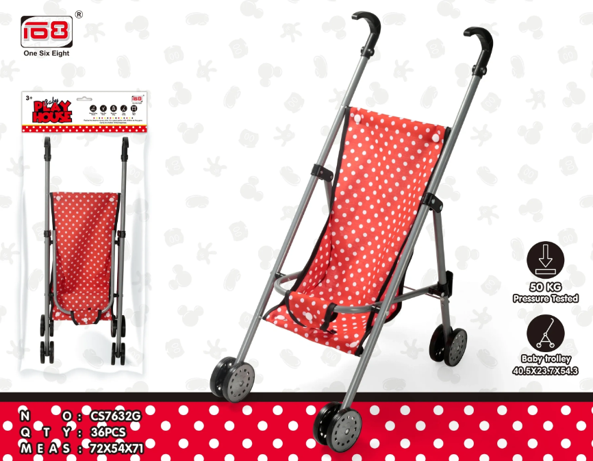Play House Toy Doll Push Along Stroller Buggy Pram