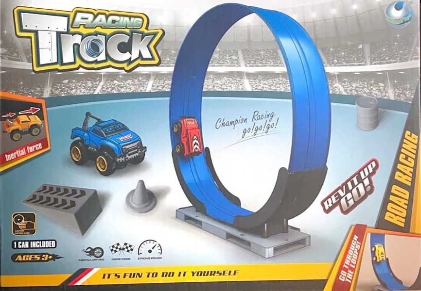 Loop The Loop Racing Track Kids With 1 Inertial Force Car Included