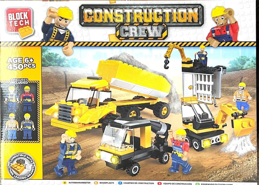 Block Tech Construction Crew 450pcs