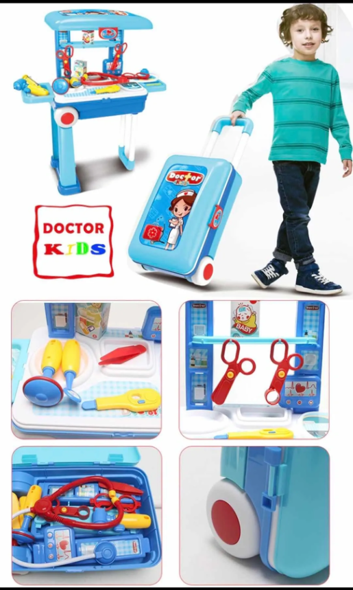 Little Doctor 2 in 1 Doctors Playset in Pull Along Storage Travel Case