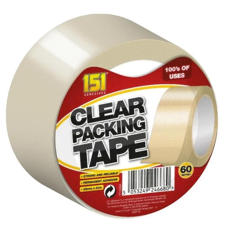 12 PACK CLEAR PACKING TAPE 60mX48mmX0.045mm