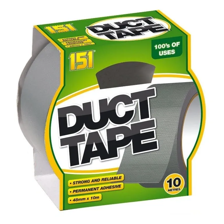 12 PACK DUCT TAPE 10mX48mmX0.16mm