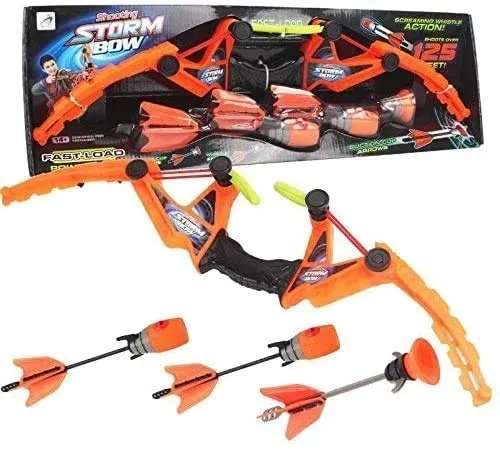 ALLCELE Faux Bow 3 - Shoots Over 100 Feet - Arrow Archery (Orange) Ax1020c