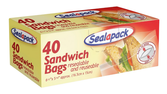 12 PACK 40PK SANDWICH BAGS