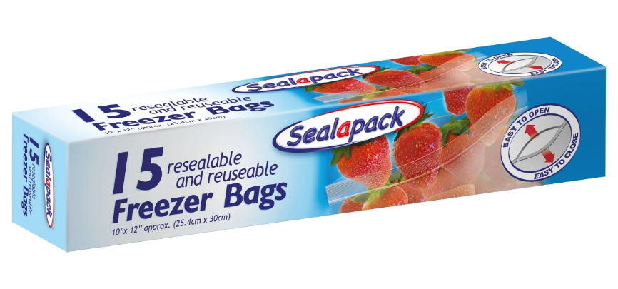 12 PACK 15PK FREEZER BAGS