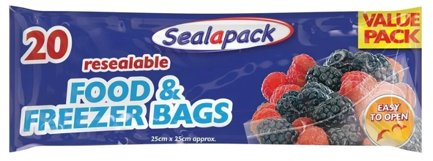 12 PACK 20PK FOOD & FREEZER BAGS