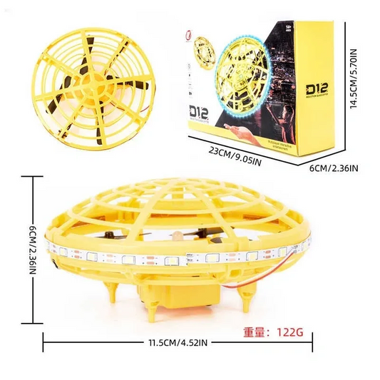 Mini Flying UFO Drone Quadcopter - D12 Style