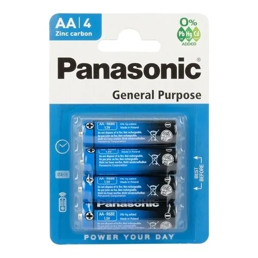 Panasonic AA Batteries Pack of 4 (Box of 48)