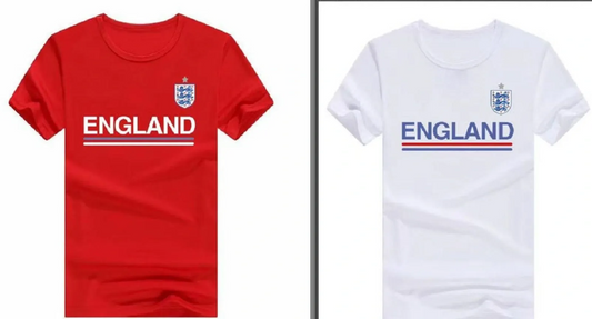 England T-Shirt Assorted Sizes S/M/L/XL/XXL (Box of 50)