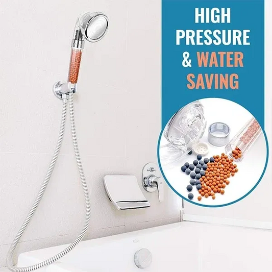 Elgetec High Pressure 3 Way Function Shower Head Water Filtering Shower Head