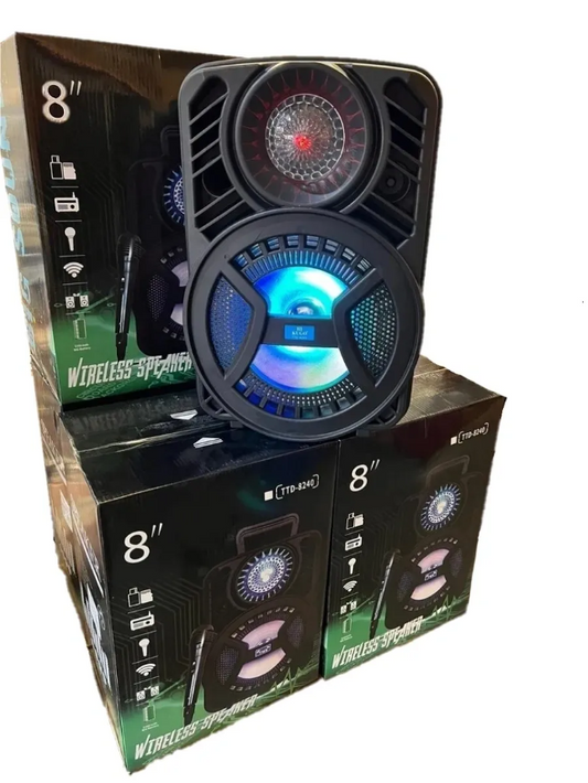 Wireless 8" Speaker Bluetooth Radio Etc