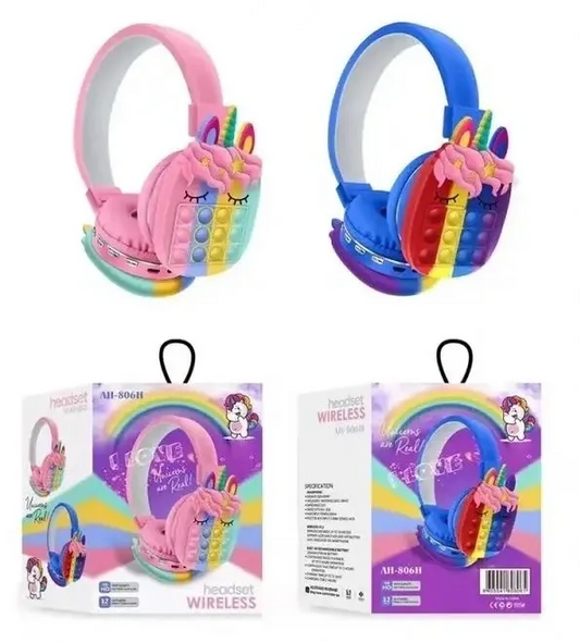 Poppit Unicorn Bluetooth Headphones