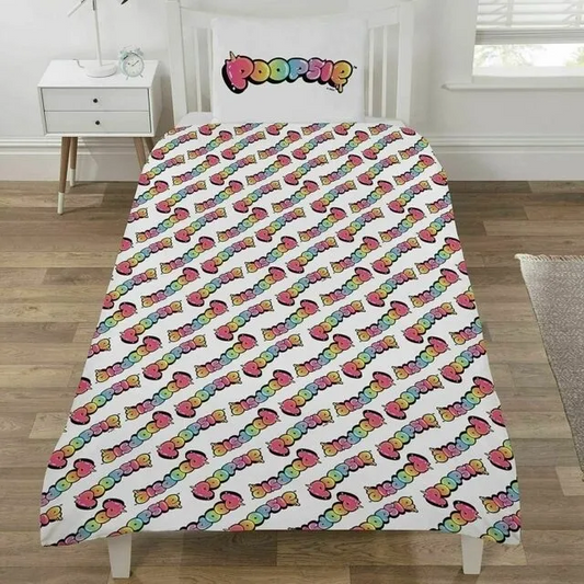 Poopsie Rainbow Unicorn Surprise Reversible Single Duvet Set Girls Bedding
