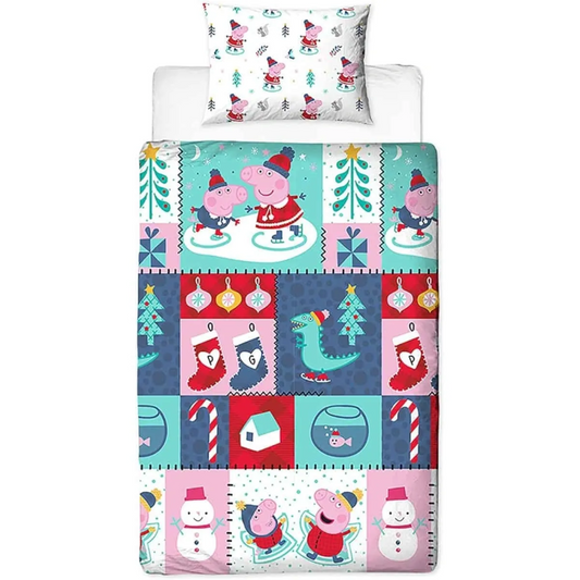 Peppa Pig Snowman Single Duvet Cover