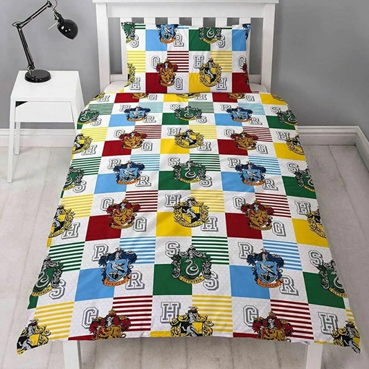 Official Harry Potter Single Duvet Cover Set Kids Rotary Hogwarts Quarters
