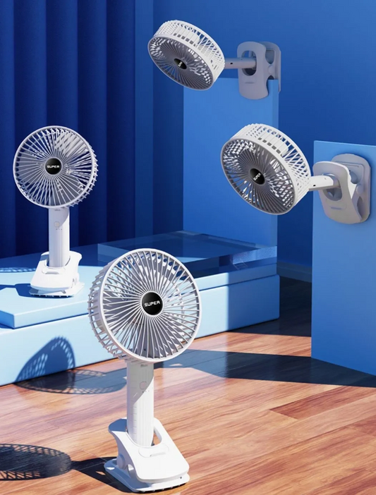 Mini Desk Fan With Clip