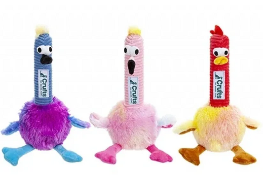 CRUFTS SQUEAKY PLUSH BIRD TOY