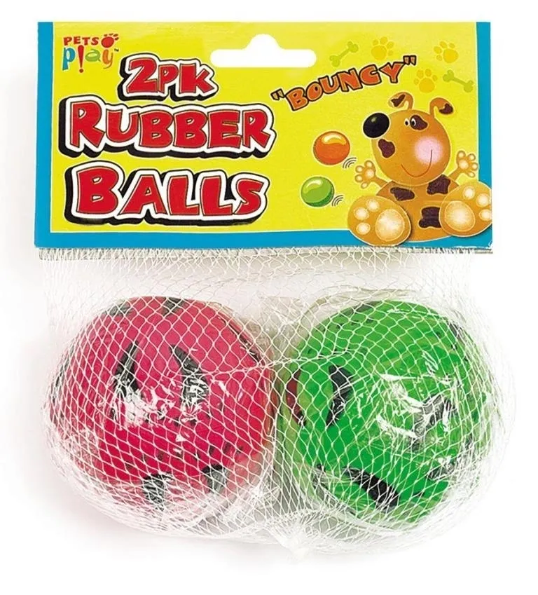 12 PACK RUBBER BALLS 2PK