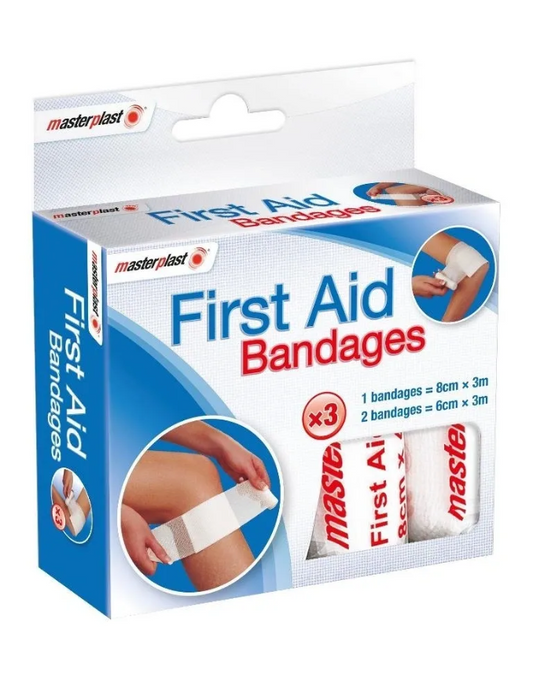 12 PACK FIRST AID BANDAGES 3pk