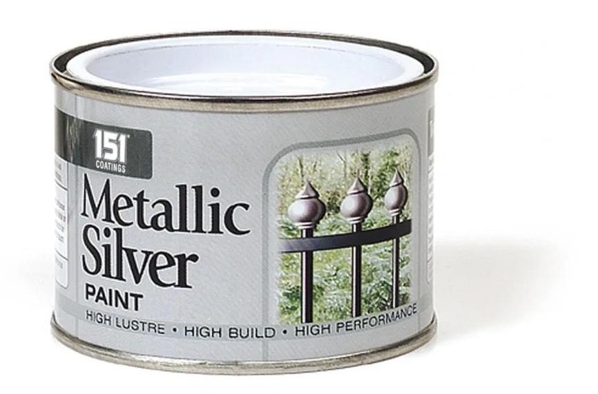 12 PACK METALLIC SILVER PAINT 180ML