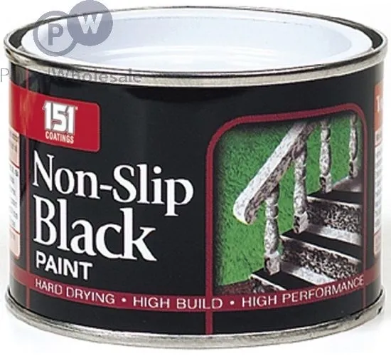 12 PACK NONSLIP BLACK MATT PAINT 180ML