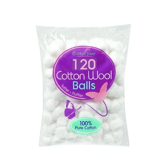 12 PACK 120 PACK WHITE COTTON WOOL BALLS