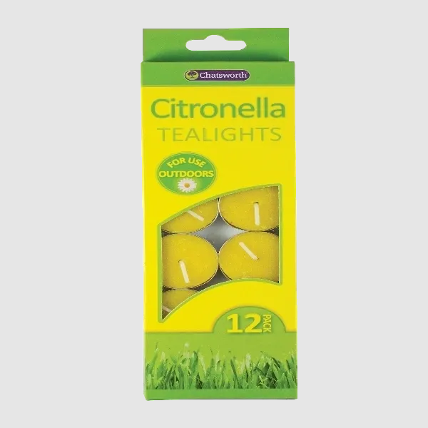 12 PACK TEALIGHTS CITRONELLA 12PK